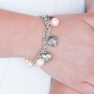 Paparazzi Jewelry Accessories - More Amour - Pink Bracelet - Vintage